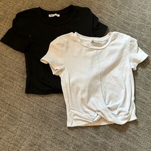 Like New Zara Tie Crop Tops